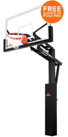 City Hoops ™ - Gold - Adjustable Basketball System, In-Ground -   Canada